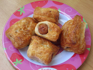 FOLHADOS DE SALSICHA NA FRITADEIRA DE AR QUENTE