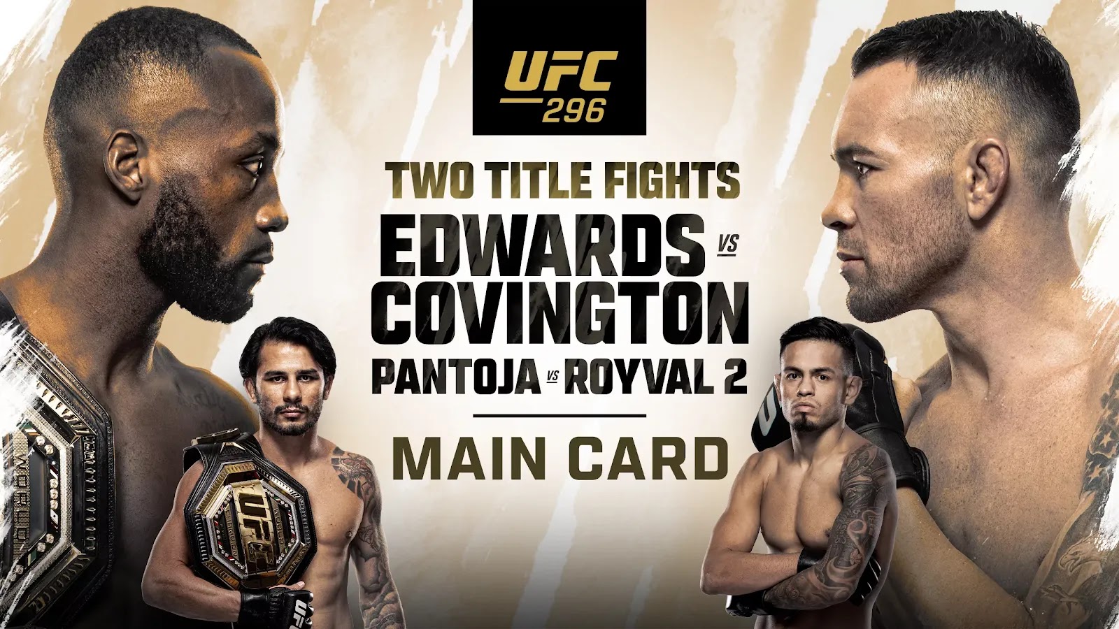 UFC 296 Leon Edwards vs. Colby Covington - A Clash of Titans