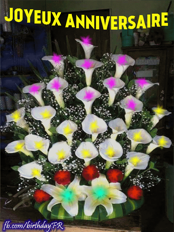 Fleurs Colorees Et Gif D Anniversaire Fleurs Colorees Et Gif D Anniversaire