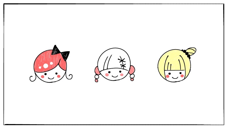 女の子のイラストの簡単かわいい描き方 手書き ボールペン 手帳用 遠北ほのかのイラストサイト 女の子のイラストの簡単かわいい描き方 手書き ボールペン 手帳用 遠北ほのかのイラストサイト