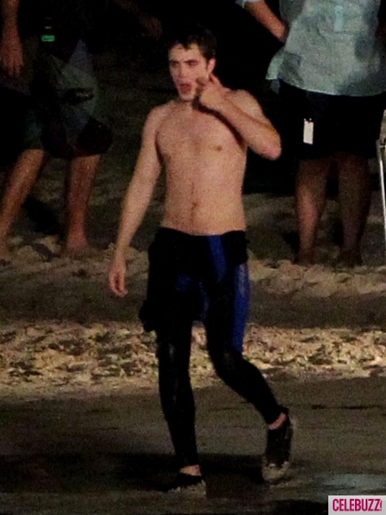 robert pattinson shirtless