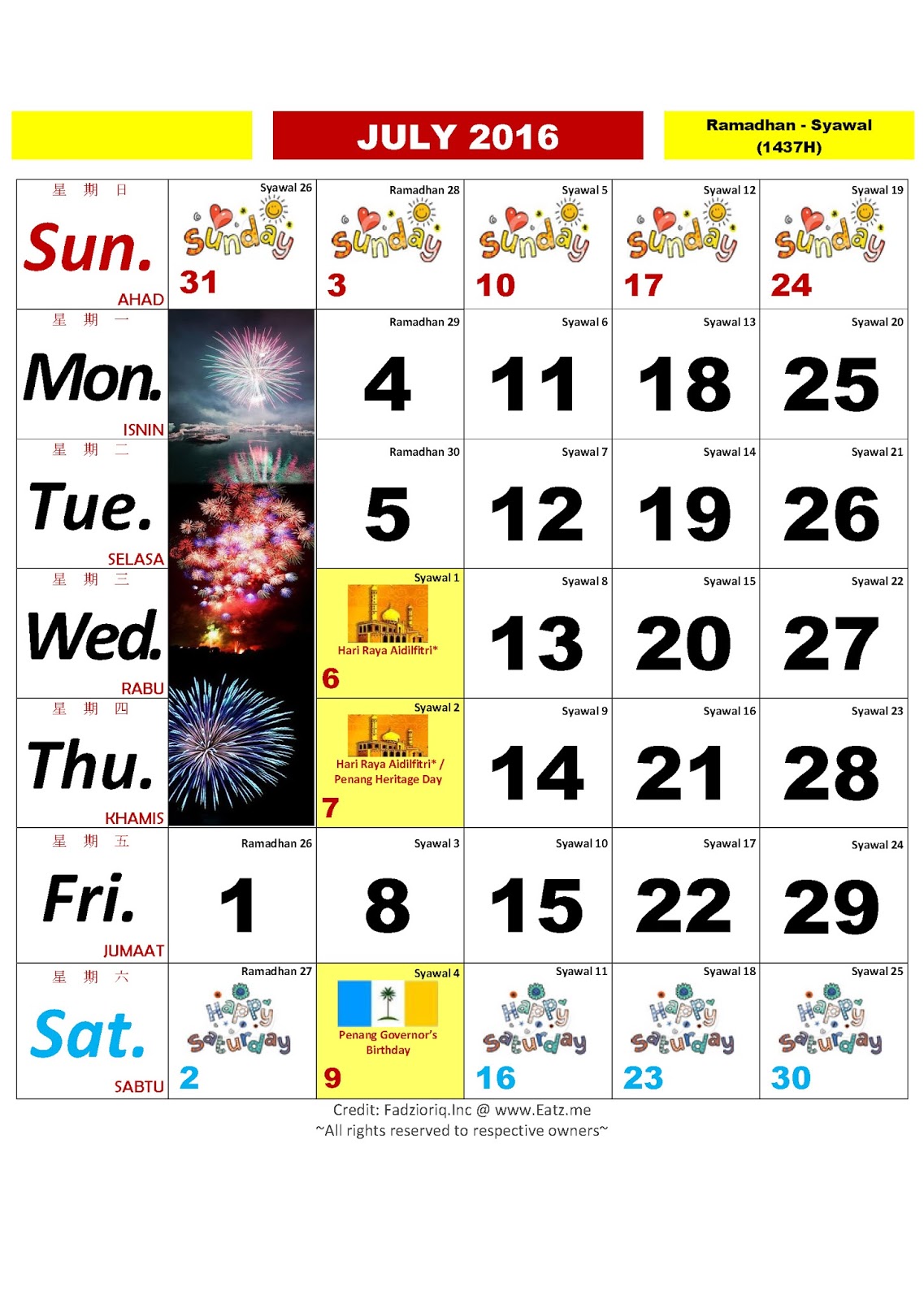 Kalender 2018 Malaysia Related Keywords - Kalender 2018 