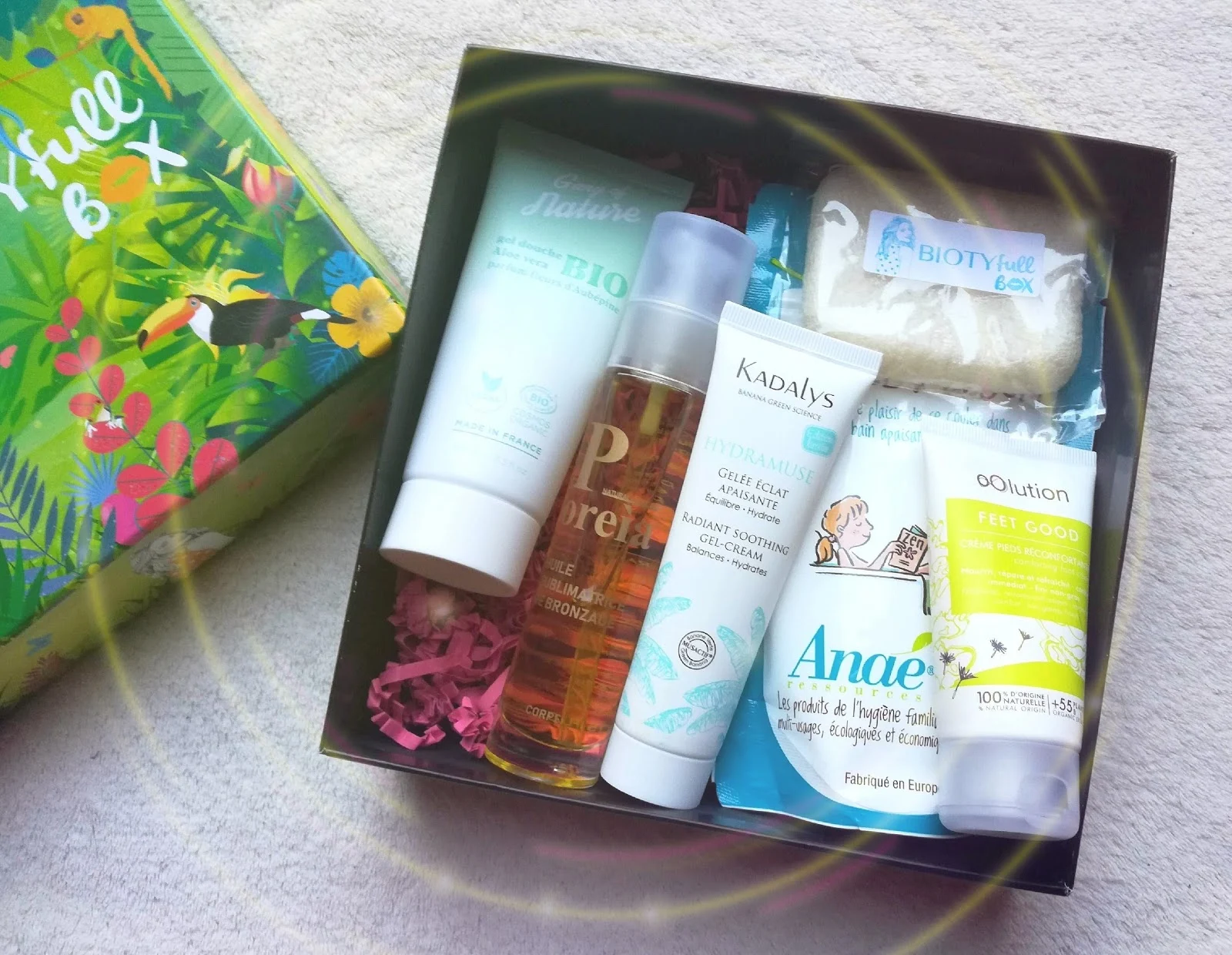 BIOTYFULL BOX Août 2019 : Routine réparatrice après soleil! 