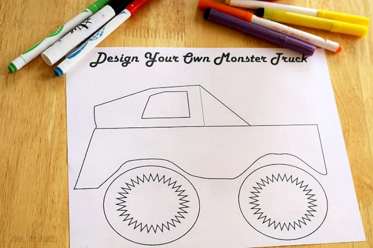 Monster Truck Coloring Page