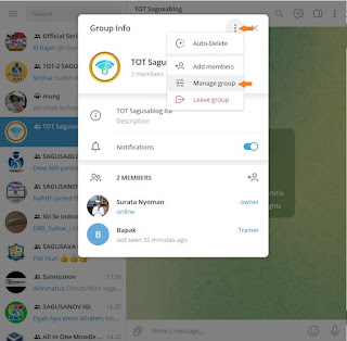 Membuat dan Mengelola Grup Telegram