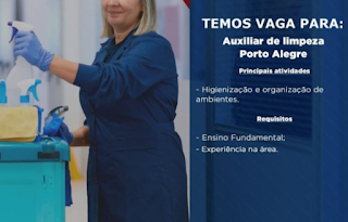 Volpato contrata Auxiliar de Limpeza, Porteiro e outras em Porto Alegre