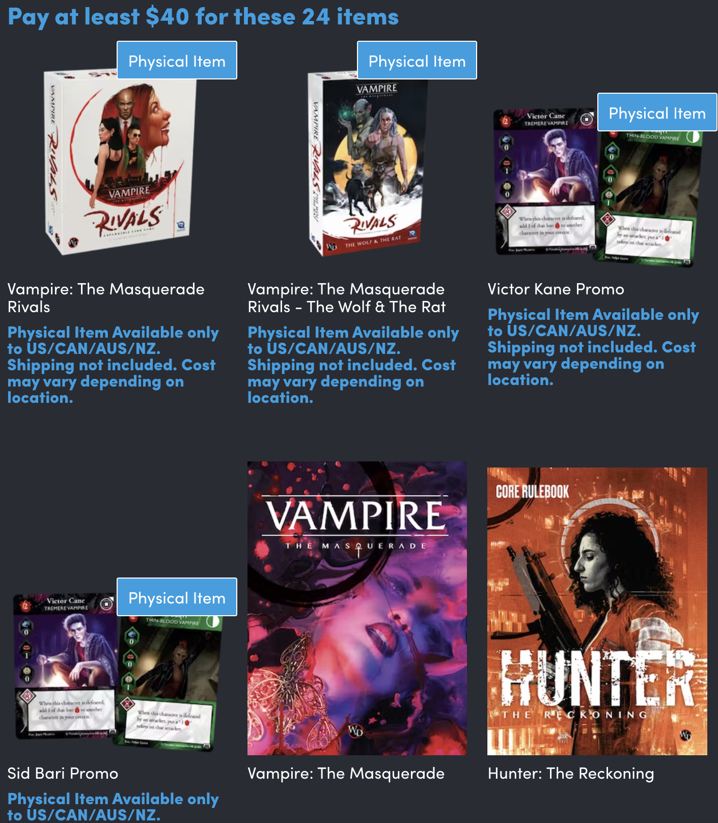Embrace the night with this Vampire: The Masquerade RPG + card game bundle!  🧛👄 - Humble Bundle