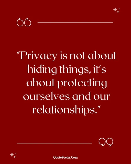 Quotes About Privacy In A Relationship