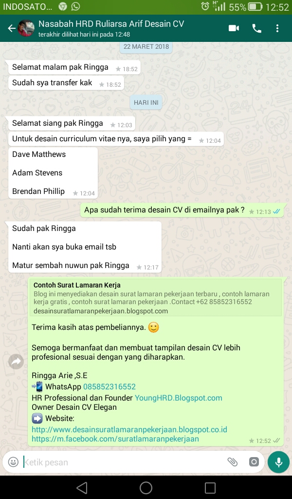 JASA DESAIN SURAT LAMARAN PEKERJAAN