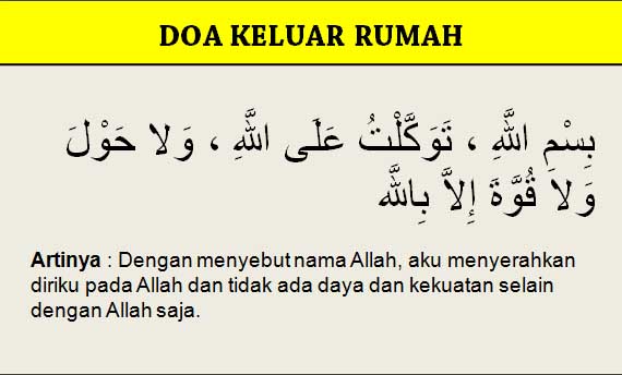 4 Doa Masuk Rumah dan Doa Keluar Rumah + Arti dan Latinnya 