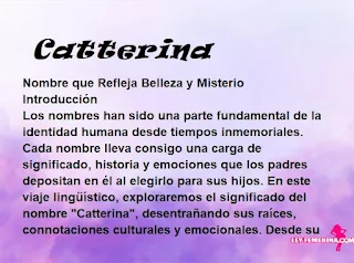 significado del nombre Catterina