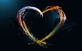 Abstract Colors Heart HD Wallpaper
