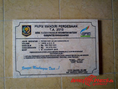Arief Media: Brosur, Papan Nama,Nama Personal seragam 
