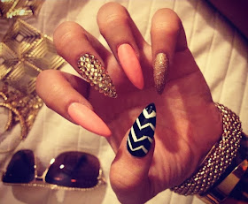 Very nice and luxurious nail art designs 
