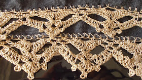 Sweet Nothings Crochet free crochet pattern blog ; closeup photo of the edging