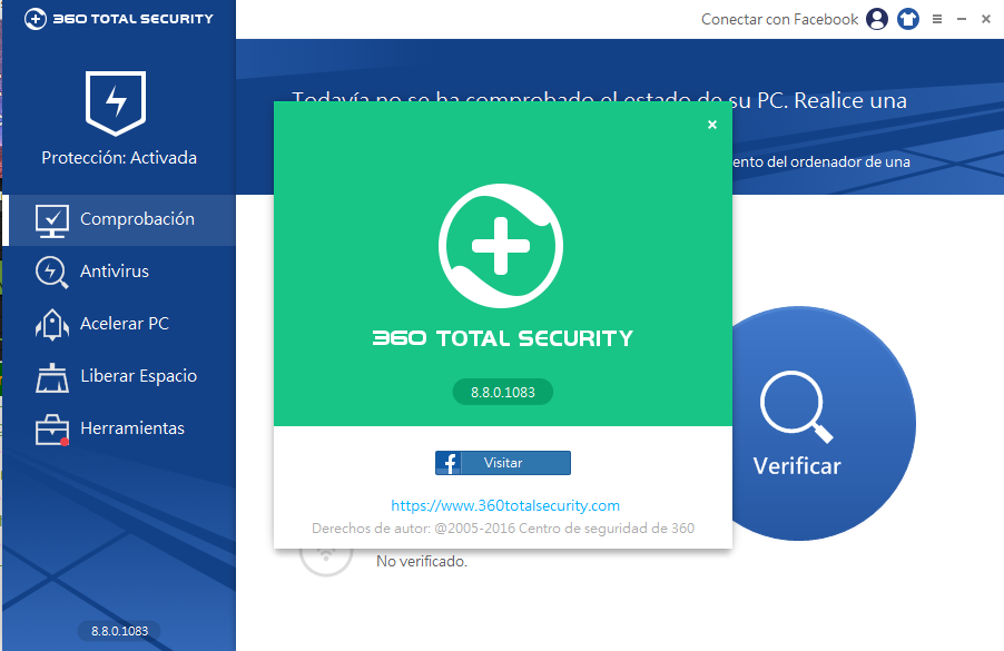 360 Total Security 9.2.0.1057 multilenguaje detector de virus, herramienta de limpieza, refuerzo de arranque