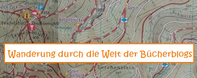 Logo der Blogwandertour: Ausschnitt einer Wanderkarte