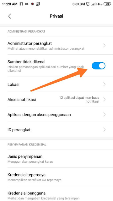 Cara Instal File APK di Android