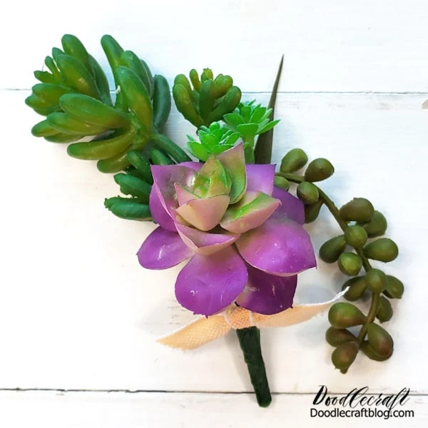 How to Make a Succulent Boutonniere with Boutstix Wedding, Prom, Mother's Day and formal season is upon us! Instead of spending too much money on an overpriced boutonniere, learn how to make your own easily. This succulent boutonniere is easy to make, and perfected with Boutstix floral magnet closure for wearing without stabbing pins through clothes or flesh.   Boutstix sent me a few packages of their floral magnets after I reached out to them to swoon about their product! I tried one out helping a friend make a boutineer for her daughter's formal dance. These are MAGIC!