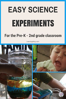 Easy science experiments for the pre-k through 2nd grade classroom