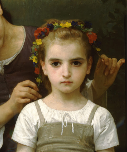 cute girl,genre painting, realism portrait