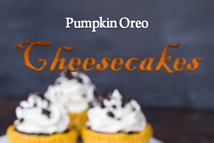 Pumpkin Oreo Cheesecakes