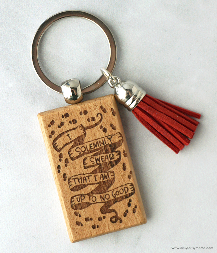 Harry Potter Marauder's Map Keychain