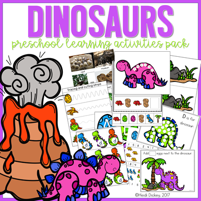 Dinosaur learning pack