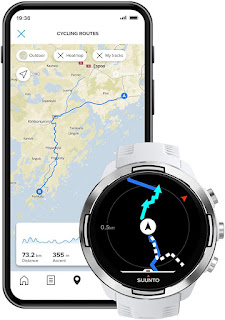 SUUNTO 9 Baro: Premium GPS Running, Cycling, Adventure Watch with Route Navigation, Large 50mm Size Touch Screen, up to 170 Hours GPS Battery Life