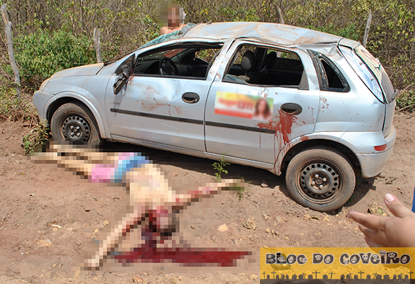 Carro ocupado por cinco pessoas capota e uma delas vem a óbito em Cocal