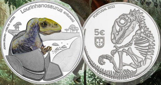 Portugal 5 euro 2022 - Lourinhanosaurus Antunesi