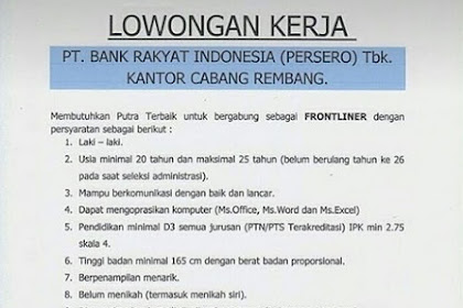 Kriteria Kerja Di Bank - Lowongan Kerja Di Bank Bni Untuk Lulusan Sma Smk Dan S1 Siapa Cepat Dia Dapat Asal Sesuai Kriteria Tribun Cirebon : Bagaimana hukum kerja di bank?