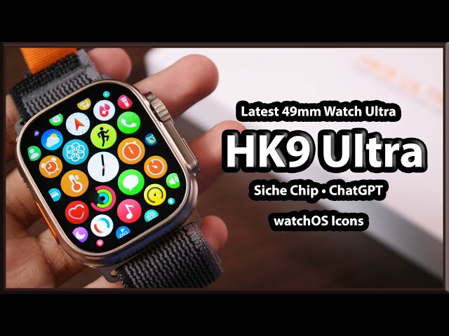 HK 9 Ultra2 Smart Watch, Amoled Display Long Lasting Battery Life with  Full Touch Screen Display, Health Fitness and Sports Activity Tracker