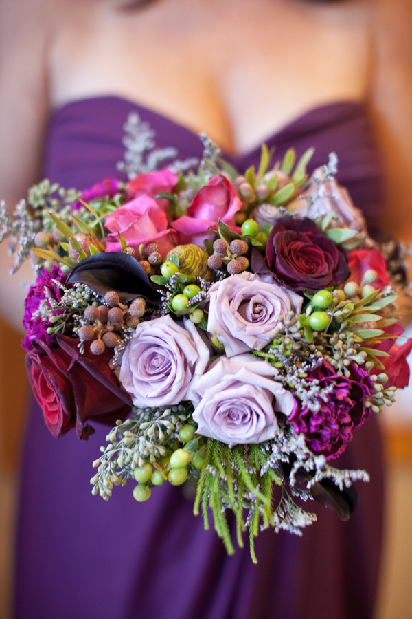 My Fall Wedding Colors Purple and Green or Purple and Orange