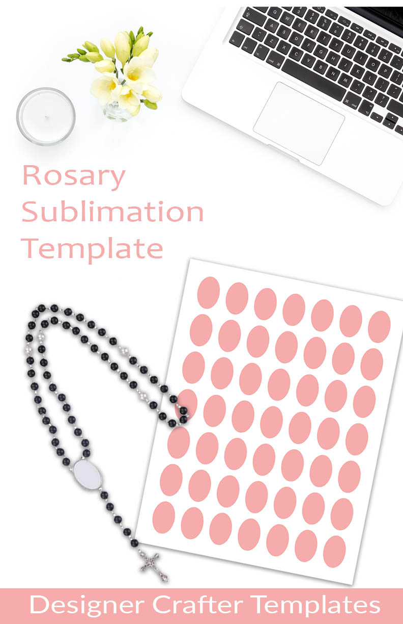Rosary Sublimation Template