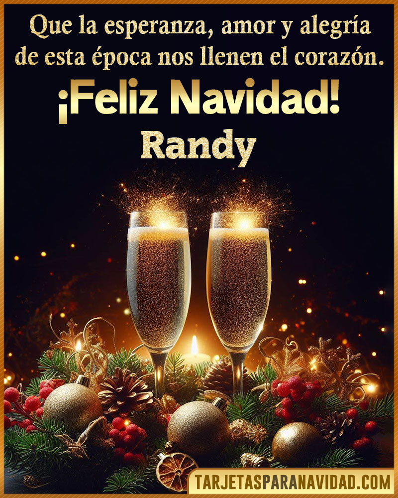 Tarjetitas de navidad para Randy