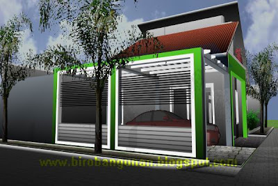 Desain Bangunan Rumah on Desain Rumah Minimalis Di Lokasi Hook Pojok   Sm   Biro Bangunan