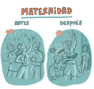 Maternidad, antes y después