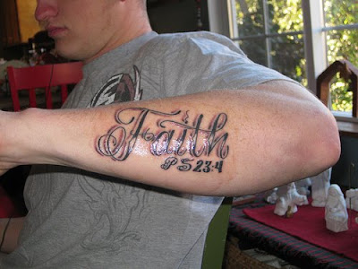 tattoos for men on forearm. Label: faith tattoos, forearm