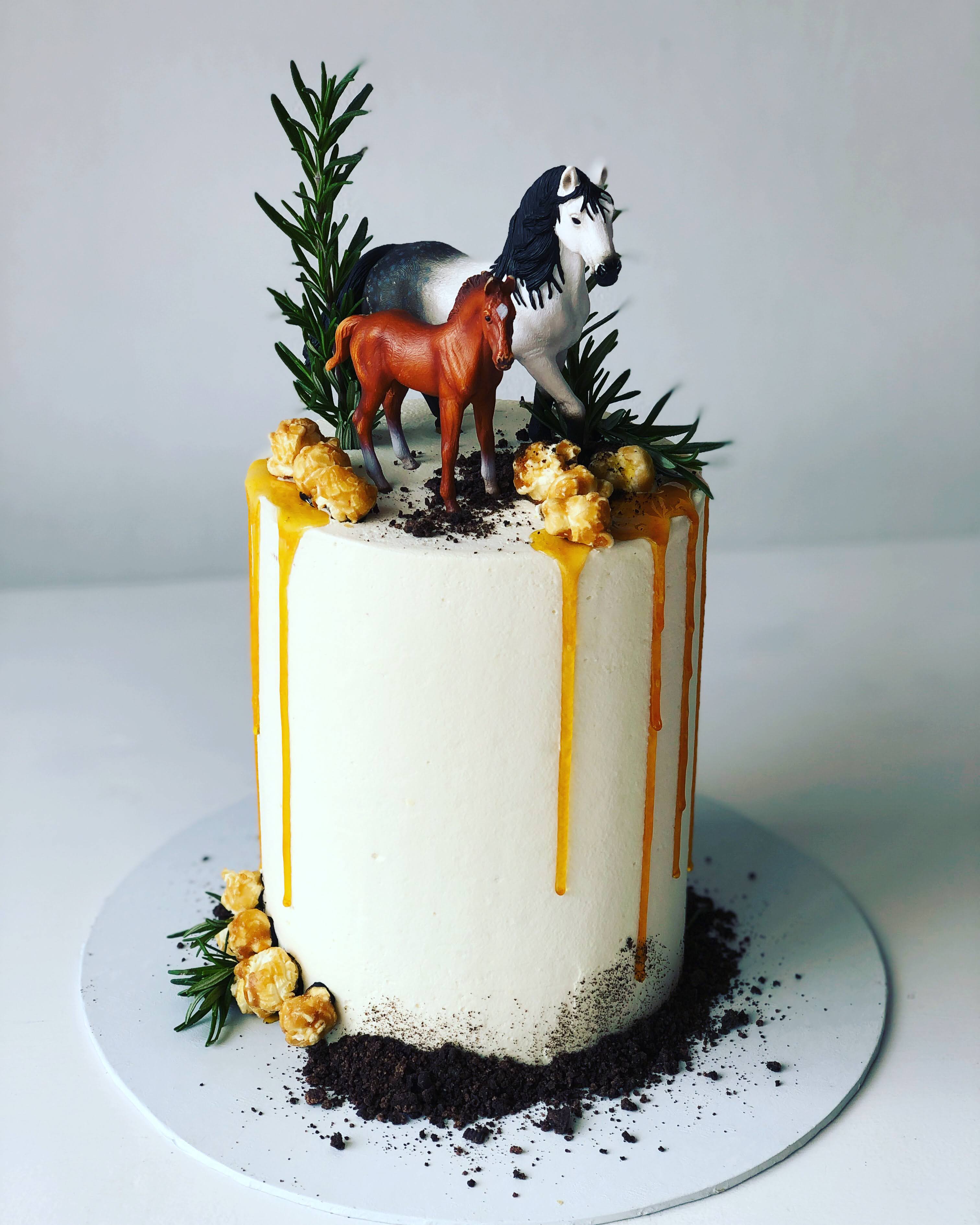 Horse with Custom Name - Birthday Cake Topper | POSH TOPPERS