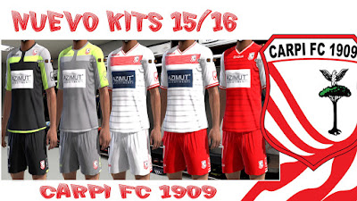 PES 2013 Carpi FC 15/16 Kits by KP