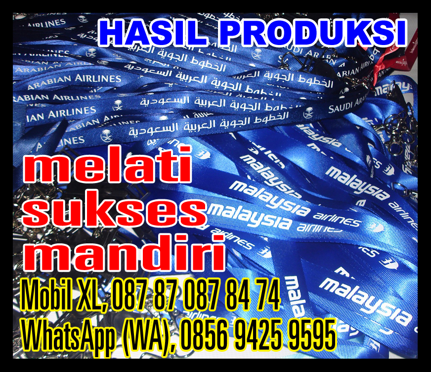 spanduk instant melati sukses mandiri lanyard tali id 