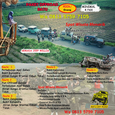 trip malang offroad batu Wa0813 5759 7105