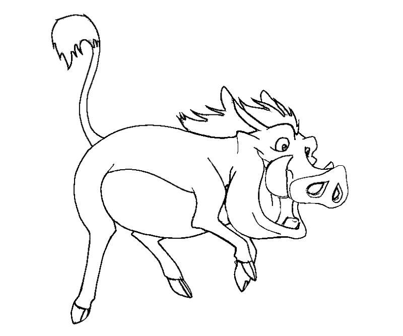 Printable Pumbaa 9 Coloring Page