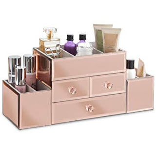 Beautify Mirrored Cosmetic Organizer