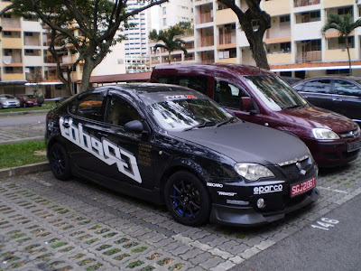 Modified Proton Gen 2 with Singapore plate number. 