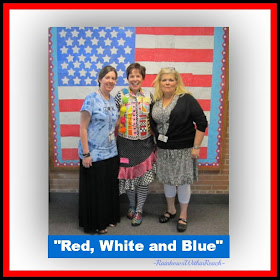 photo of: "Red, White and Blue" Collaborative Quilt at RainbowsWithinReach