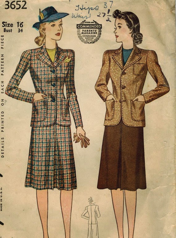 Flshback Summer: 6 Reasons 1930s-1960s Suits Pone Modern Suits - Midvale Cottage 1940s Suit