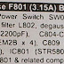 AIWA MODEL NO –TV 201 FAULT ac fuse f801 blows  off