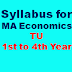Syllabus for MA Economics TU, 1st to 4th semester